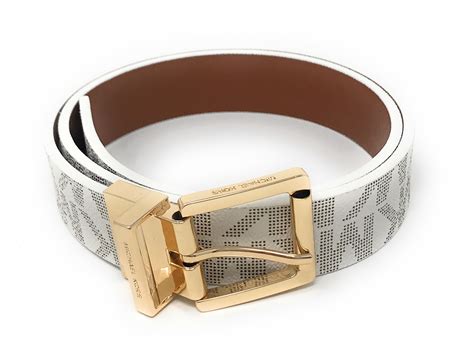 michael michael kors reversible logo leather belt|Michael Kors belts women's elastic.